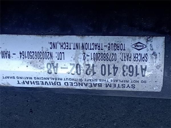EJE TRANSMISION CENTRAL DEL. Mercedes Ml 270 2.7 CDI I (W163) 4X4 163CV (1999-2005) (120 KW) - 33646 / 612963