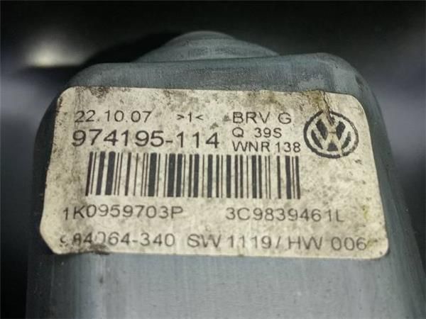 MOTOR ELEVALUNAS TRA. IZDO. Volkswagen Passat 2.0 TDI VARIANT (3C) 140CV (2005-2010) (103 KW) - 33718 / BKP