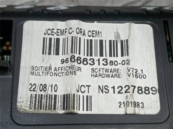 PANTALLA Peugeot 308 1.6 HDI SW (4E/H) 109CV (2007-2014) (80 KW) - 33733 / 9HZ O 9H01