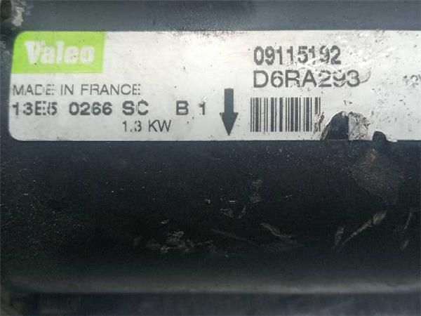 MOTOR ARRANQUE Opel Astra 1.6 G H (105CV) (2004 2010) (77 KW) - 33896 / Z16XEP