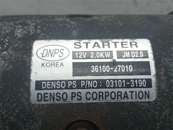 MOTOR ARRANQUE Kia Carens 2.0 CRDI II (140CV) (2005 2022) (103 KW) - 33909 / D4EA