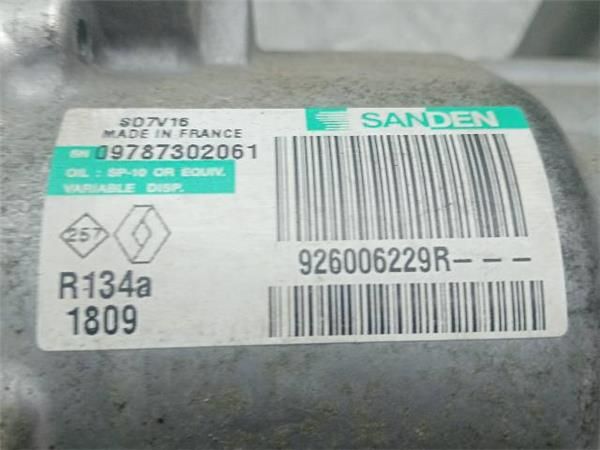 COMPRESOR AIRE ACOND. Dacia Sandero 1.5 DCI (BS) 86CV (2008-2012) (63 KW) - 33974 / K9K B7