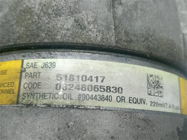 COMPRESOR AIRE ACOND. Fiat Croma 1.9 JTD (194) 150CV (2005-2011) (110 KW) - 33978 / 939A2000