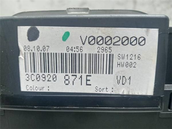 CUADRO INSTRUMENTOS Volkswagen Passat 2.0 TDI VARIANT (3C) 140CV (2005-2010) (103 KW) - 34108 / BKP