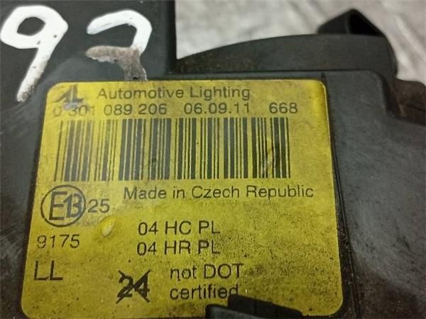 FARO DEL. DCHO BMW 320 1.9 TD (136CV) (1998 2001) (100 KW) - 34326 / 20-4D-1