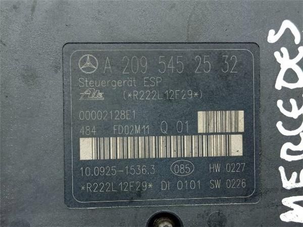 NUCLEO ABS Mercedes 220 2.2 CDI C W203 (143CV) (2000 2007) (105 KW) - 34363 / 611962, 611.962