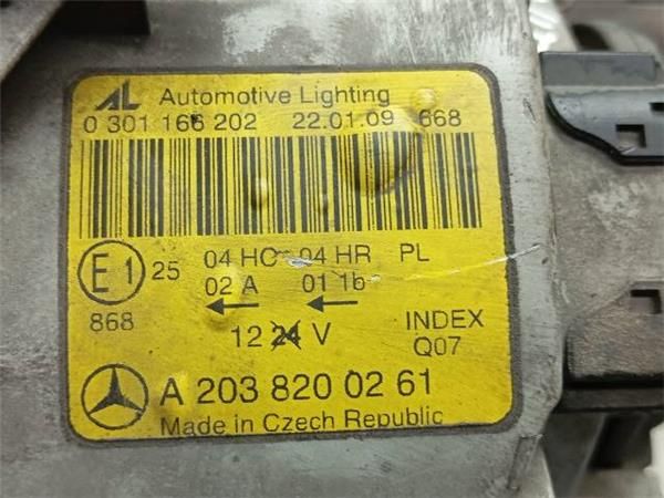 FARO DEL. DCHO Mercedes 220 2.2 CDI C W203 (143CV) (2000 2007) (105 KW) - 34376 / 611962, 611.962