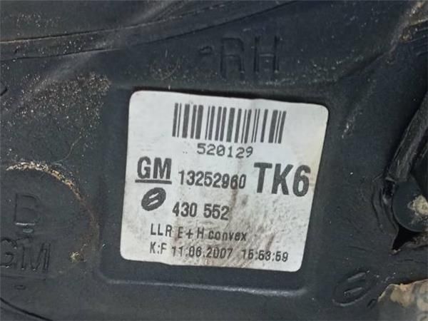 RETROVISOR ELECTRICO DCHO. Opel Astra 1.9 CDTI H GTC (120CV) (2005 2010) (88 KW) - 34382 / Z19DT