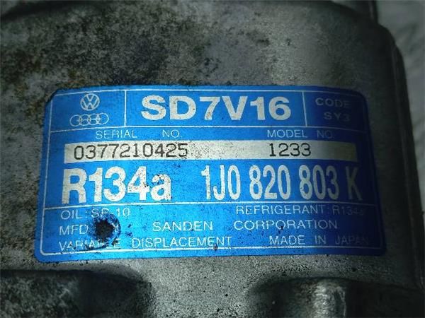 COMPRESOR AIRE ACOND. Seat Leon 1.9 TDI (110CV) (1999 2006) (81 KW) - 34555 / ASV
