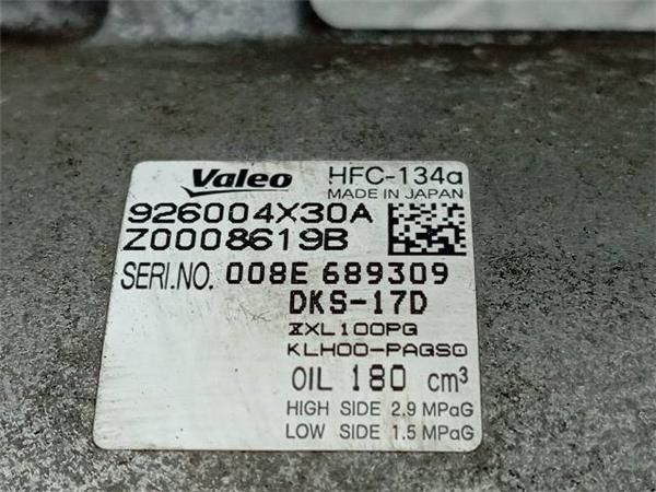 COMPRESOR AIRE ACOND. Nissan Pathfinder 2.5 DCI III (R51) 190CV (2010-2014) (140 KW) - 34580 / YD25 EURO 4