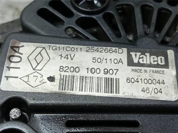 ALTERNADOR Renault Scenic 1.5 DCI (101CV) (11/2003 - 08/2005) (74 KW) - 34652 / K9K F7