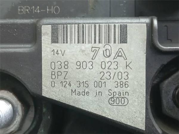 ALTERNADOR Seat Ibiza 1.9 SDI III (64CV) (2002 2005) (47 KW) - 34749 / ASY