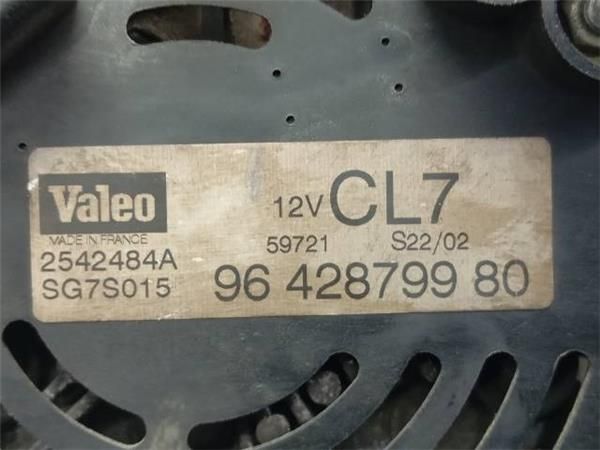 ALTERNADOR Peugeot 206 1.1 G (60CV) (09/1998 - 02/2007) (44 KW) - 34780 / HFX