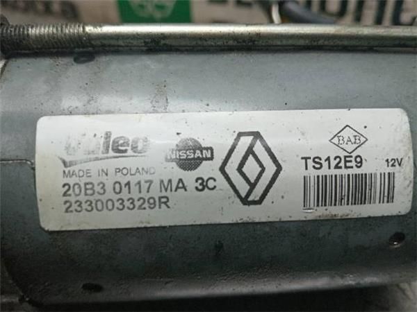 MOTOR ARRANQUE Nissan Qashqai 1.5 DCI (J10) 110CV (2010-2014) (81 KW) - 35031 / K9K