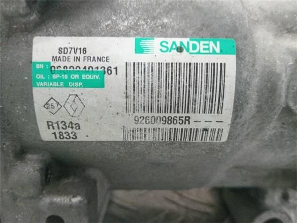 COMPRESOR AIRE ACOND. Nissan Qashqai 1.5 DCI (J10) 110CV (2010-2014) (81 KW) - 35032 / K9K