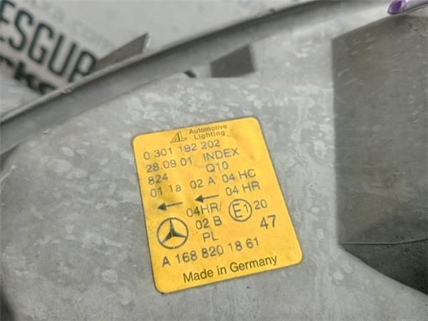 FARO DEL. DCHO Mercedes A 190 1.9  A (168 032, 168 132) [1999 (92 KW) - 35120 / 166990