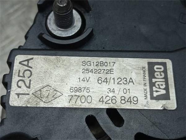 ALTERNADOR Renault Laguna 1.9 DCI II (120CV) (2001 2007) (88 KW) - 35277 / F9Q