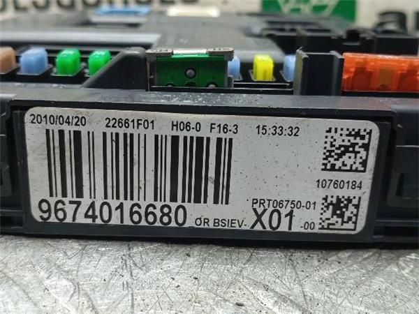 CAJA FUSIBLES/RELE Peugeot 207 1.6 HDI (92CV) (11/2009 - 12/2012) (68 KW) - 35278 / 9HP 9H06