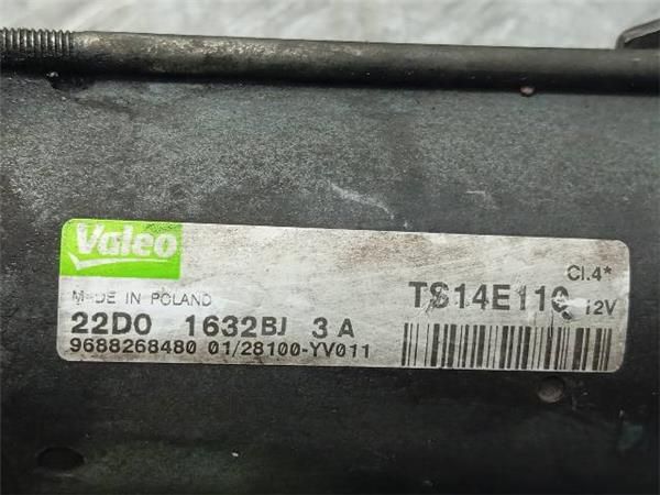 MOTOR ARRANQUE Peugeot 207 1.6 HDI (92CV) (11/2009 - 12/2012) (68 KW) - 35357 / 9688268480