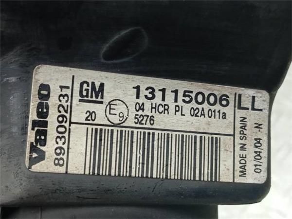 FARO DEL. IZDO. Opel Corsa 1.2 C (75CV) (2000 2009) (55 KW) - 35452 / Z12XE