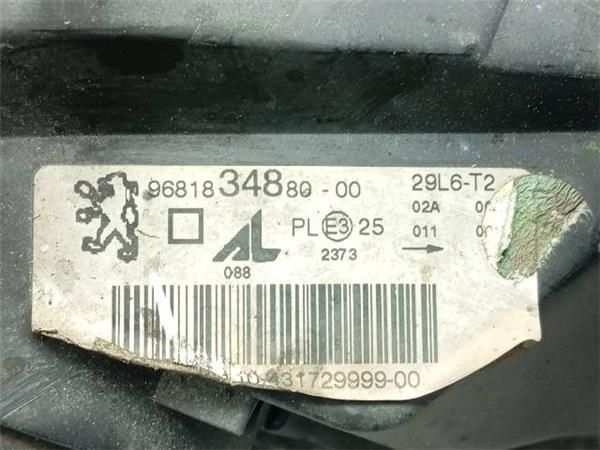 FARO DEL. IZDO. Peugeot 307 1.6 HDI SW (3H) (109CV) (2002 2008) (80 KW) - 35462 / 9HZ