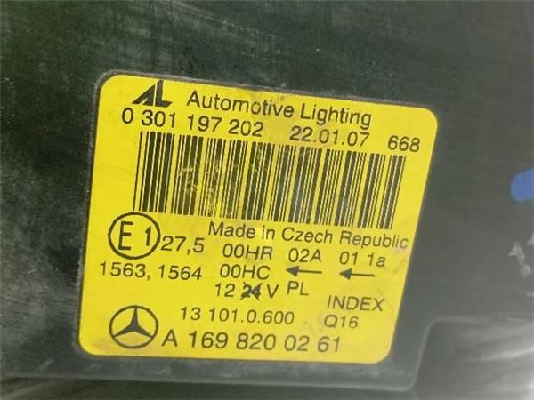FARO DEL. DCHO Mercedes A 180 2.0 CDI W169 (109CV) (2004 2012) (80 KW) - 35532 / 640940