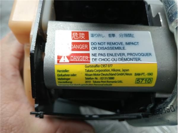 CINTURON SEGURIDAD DEL. DCHO. Nissan Pathfinder 2.5 DCI III (R51) 190CV (2010-2014) (140 KW) - 35854 / C9ST077