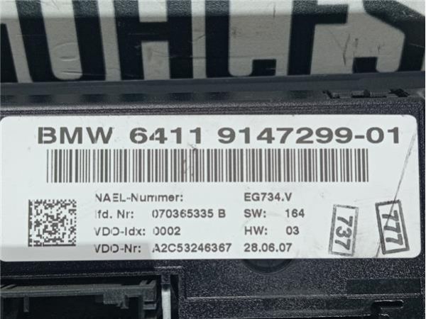 MANDOS CLIMATIZADOR BMW Serie 3 Berlina (E90)(2004-) 2.0 320i [2,0 Ltr. - 110 kW 16V CAT (N46)] - 36842 / 6411 9147299-0