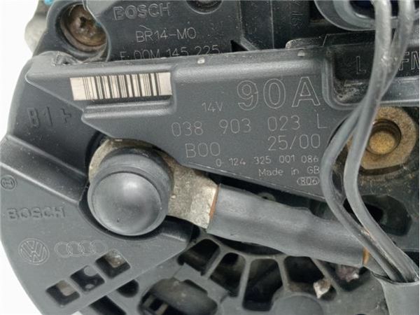 ALTERNADOR Seat Toledo (1M2)(03.1999-) 1.9 Stella [1,9 Ltr. - 66 kW TDI] - 37117 / 038 903 023 L, 0 124  325 001 086