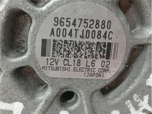 ALTERNADOR Peugeot 607 (S2)(2005-) 2.0 Básico [2,0 Ltr. - 100 kW 16V HDi FAP] - 37208 / A004TJ0084C, 9654752880