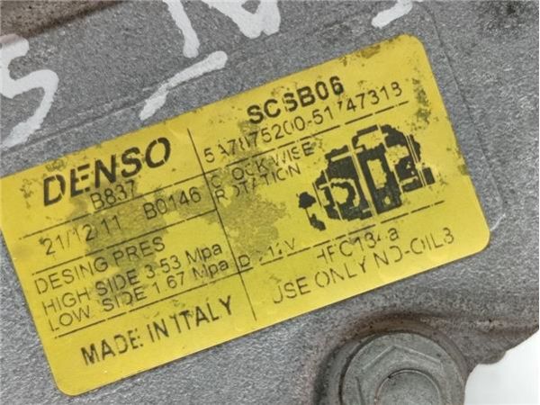 COMPRESOR AIRE ACOND. Fiat 500 1.2 G (356HXF1B) (69CV) (2009 2022) (51 KW) - 37380