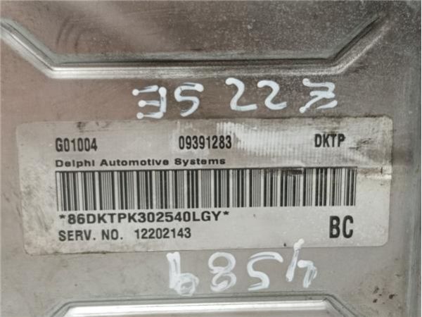 CENTRALITA MOTOR UCE Opel Astra G Coupe (2000-) 2.2 16V Edition [2,2 Ltr. - 108 kW 16V CAT (Z 22 SE)] - 37626 / 09391283