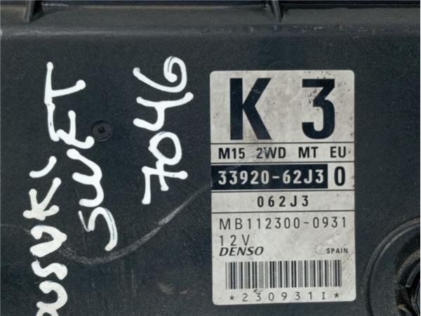CENTRALITA MOTOR UCE Suzuki Swift 1.5 G III (MZ) (2005-2010) 102CV (74,5 KW) - 37937 / 33920-62J3, MB112300-0931