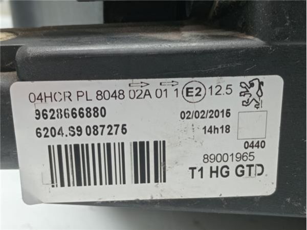 FARO DEL. IZDO. Peugeot 206 (1998-) 1.4 XS [1,4 Ltr. - 65 kW 16V CAT (KFU / ET3J4)] - 38160 / T1HGGTD, 89001965, 8900052