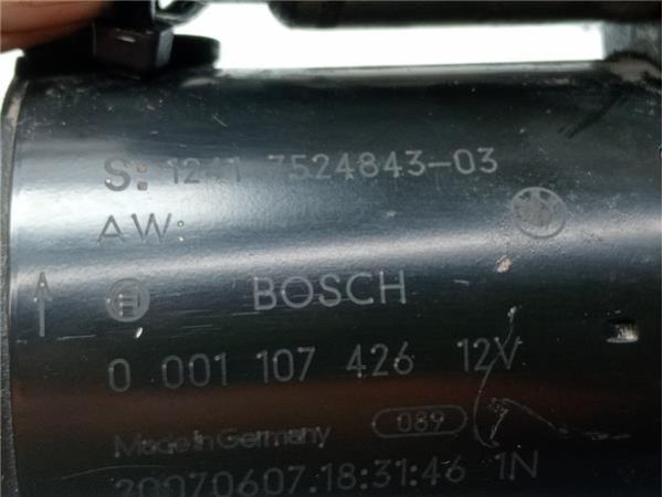 MOTOR ARRANQUE BMW Serie 3 Berlina (E90)(2004-) 2.0 320i [2,0 Ltr. - 110 kW 16V CAT (N46)] - 38215 / 12417524843, 001107