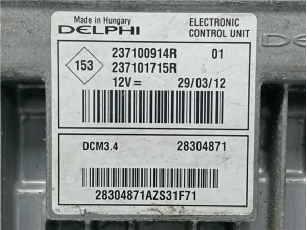 CENTRALITA MOTOR UCE Renault Megane 1.5 DCI III (90CV) (2008 2022) (66 KW) - 38244 / 28304871