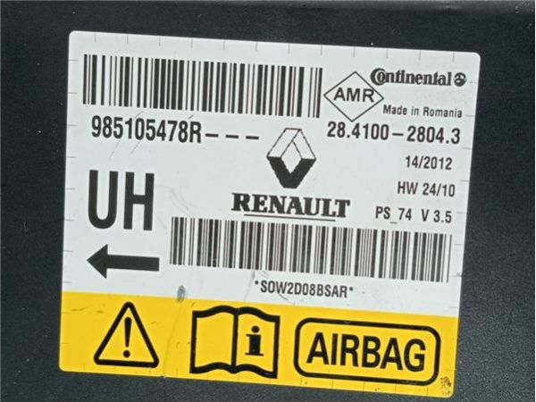CENTRALITA AIRBAG Renault Megane 1.5 DCI III (90CV) (2008 2022) (66 KW) - 38249 / 985105478R