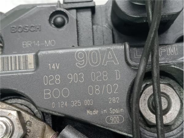 ALTERNADOR Seat Leon (1M1)(11.1999-) 1.6 Sport [1,6 Ltr. - 77 kW 16V] - 38274 / 028903028D, 0124325003