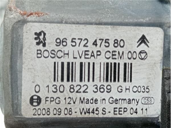 MOTOR ELEVALUNAS DEL. DCHO. Peugeot 308 (2007-) 1.4 Confort [1,4 Ltr. - 70 kW 16V VTi CAT (8FS / EP3)] - 38477 / 9657247
