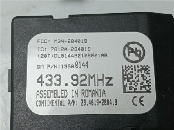 MODULO ELECTRONICO Opel Astra 2.0 CDTI J SPORTS (160CV) (2010 2015) (118 KW) - 38573 / 13500144