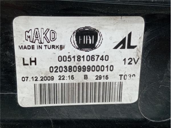 PILOTO TRA. IZDO. Fiat II Doblò (263) Cargo (2010-) 1.3 Basis Furgón [1,3 Ltr. - 66 kW 16V JTD CAT] - 38595 / 00518106