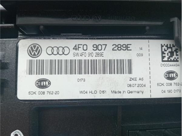 CENTRALITA CHECK CONTROL Audi A6 Berlina (4F2)(2004-) 2.4 [2,4 Ltr. - 130 kW V6 24V CAT (BDW)] - 38655 / 4F0907289E
