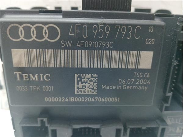 CENTRALITA CIERRE PUERTA DEL. IZDA. Audi A6 Berlina (4F2)(2004-) 2.4 [2,4 Ltr. - 130 kW V6 24V CAT (BDW)] - 38660 / 4F09