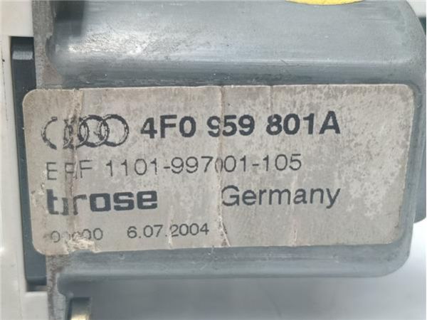 MOTOR ELEVALUNAS TRA. IZDO. Audi A6 Berlina (4F2)(2004-) 2.4 [2,4 Ltr. - 130 kW V6 24V CAT (BDW)] - 38670 / 4F0959801A