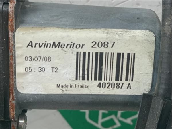 MOTOR ELEVALUNAS DEL. IZDO. Renault Kangoo 1.5 DCI GRAND (FW) 86CV (2008 2022) (63 KW) - 38734 / 402087A