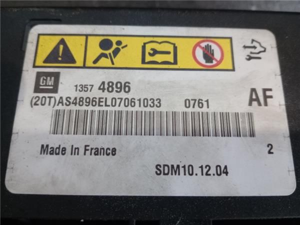KIT AIRBAG Opel Astra 1.7 CDTI J 125CV) (2009 2015) (92 KW) - 38761 / 306410199p1ah,13574896,617023600009l000,6170235000