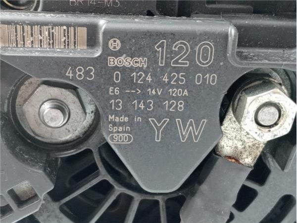 ALTERNADOR Opel Corsa C (2000-) 1.2 Elegance [1,2 Ltr. - 55 kW 16V CAT (Z 12 XE / LW4)] - 38767 / 13143128  0124425010