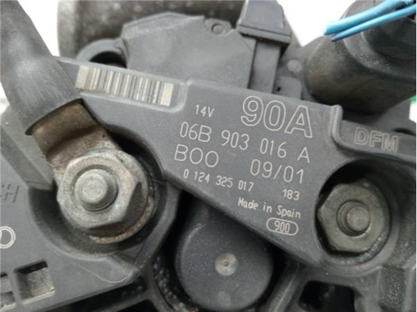 ALTERNADOR Volkswagen Passat Berlina (3B3)(2000-) 2.0 Comfortline [2,0 Ltr. - 85 kW] - 38801 / 06B903016A