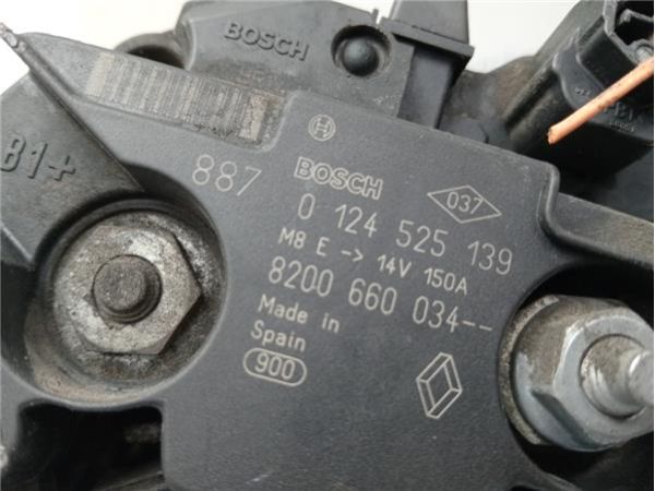ALTERNADOR Renault Kangoo 1.5 DCI GRAND (FW) 86CV (2008 2022) (63 KW) - 38813 / 8200660034   0124525139
