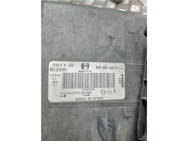 FARO DEL. IZDO. Seat Altea 1.6 TDI XL (5P5) 105CV (2009-2015) (77 KW) - 38825